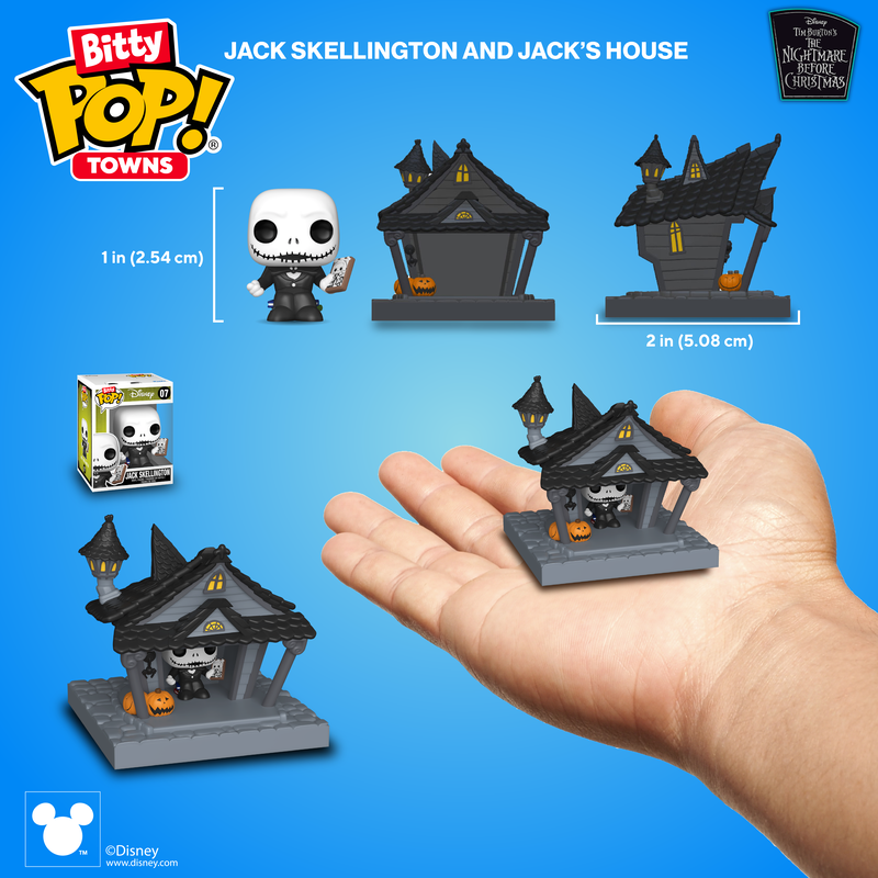 Bitty Pop! Towns Jack Skellington and Jack's House, , hi-res view 2