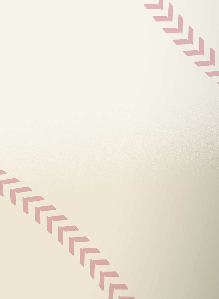 Dirty Tan background with Red baseball stitching