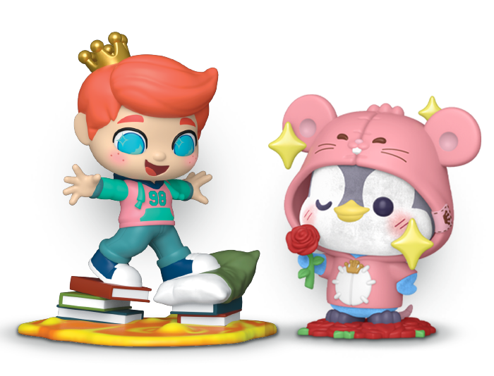 Funko Premium Blind Boxes featuring Funko Fun Squad Freddy and Kiguzoomies