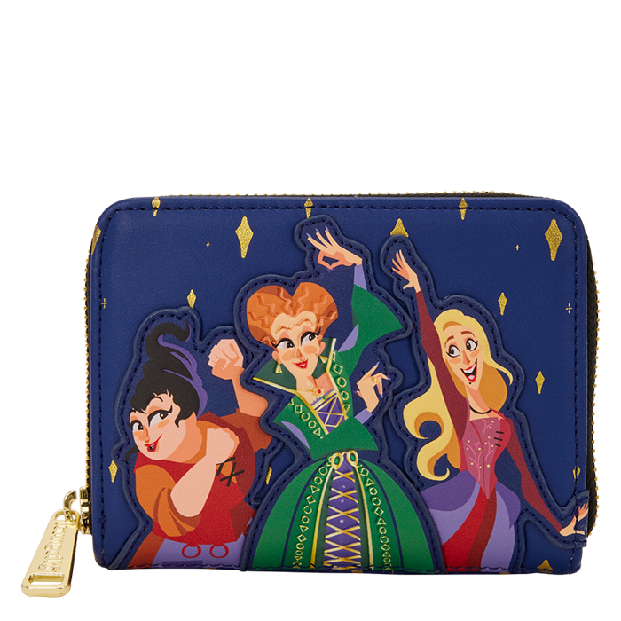 Loungefly Disney Hocus Pocus Sanderson Sisters Night Sky Zip Around Wallet