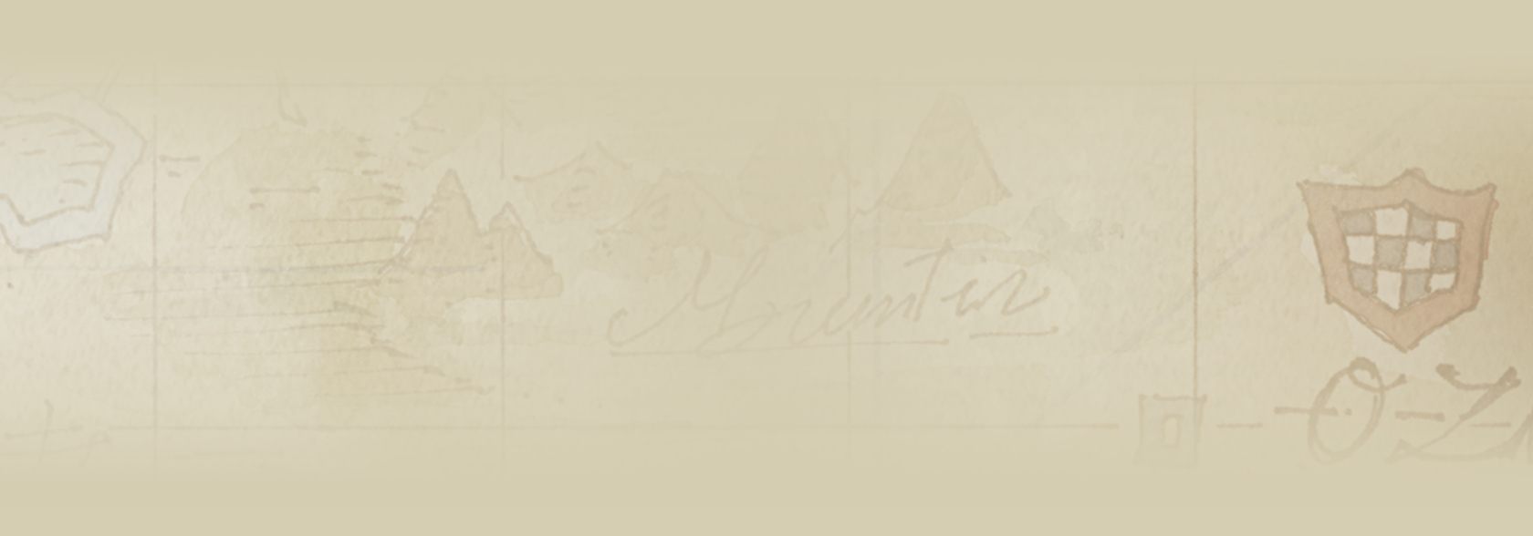 Tan/Light Gold background with faded pirate treasure map