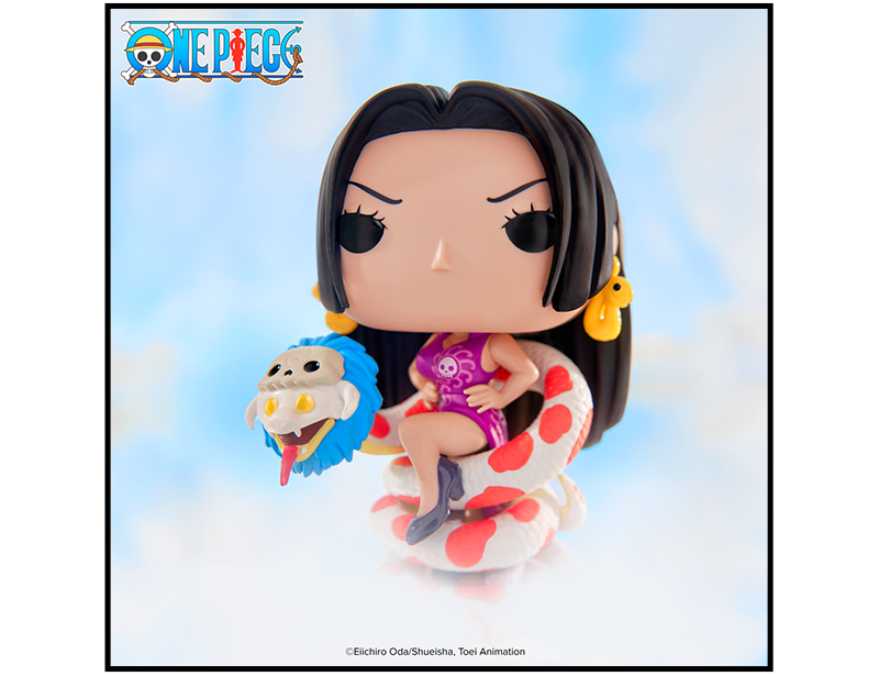 Cloudy sky background featuring Funko POP! Plus One Piece Boa Hancock