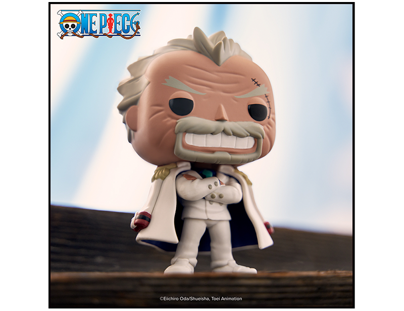 Pirate ship background featuring Funko POP! One Piece Monkey D. Garp
