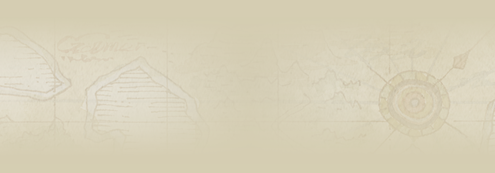 Tan/Light Gold background with faded pirate treasure map